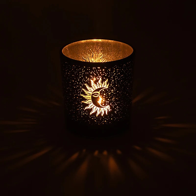 Moon & Sun tea light holder